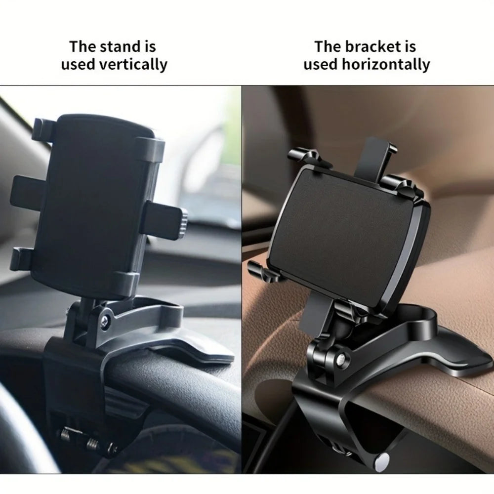 Universal Car Dashboard Phone Holder 360° Rotation Smartphone Car Stand For iPhone Samsung Portable GPS Navigation Holder