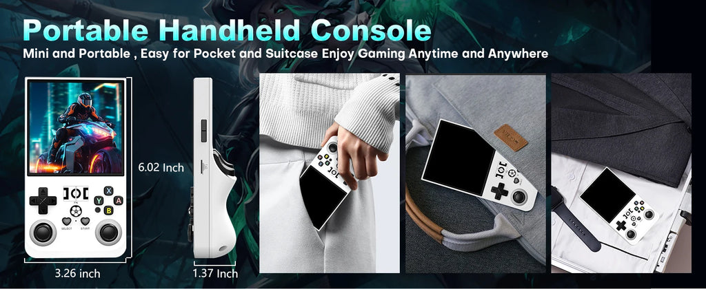 Retro Handheld Game Console Linux System 4.0 Inch IPS Screen Open Source R36MAX Portable Video Player