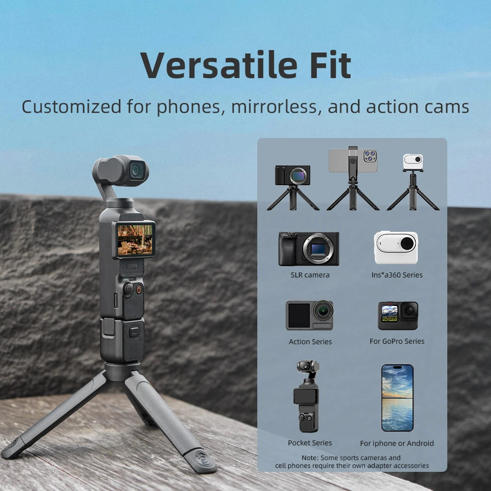 Selfie Stick Tripod For DJI Action 5 Pro 4/Osmo 360/Pocket 3/Insta360 Ace Pro 2,Camera Live Streaming Photography Accessories