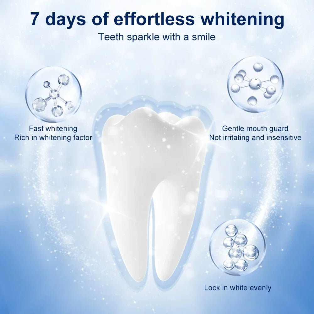 5D Teeth Whitening Strips Gel Remove Plaque Stains Cleaning Oral Hygiene Bleaching Dental Tools Fresh Breath Brighten Tooth Care