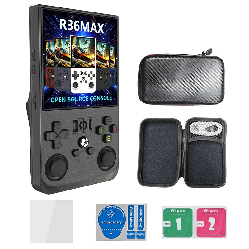 Retro Handheld Game Console Linux System 4.0 Inch IPS Screen Open Source R36MAX Portable Video Player