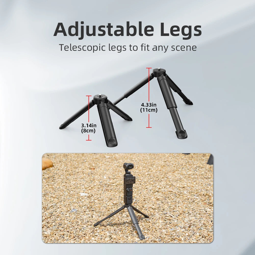 Selfie Stick Tripod For DJI Action 5 Pro 4/Osmo 360/Pocket 3/Insta360 Ace Pro 2,Camera Live Streaming Photography Accessories