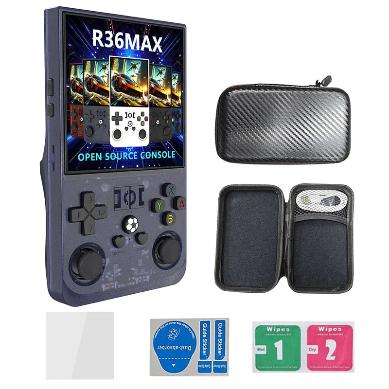 Retro Handheld Game Console Linux System 4.0 Inch IPS Screen Open Source R36MAX Portable Video Player