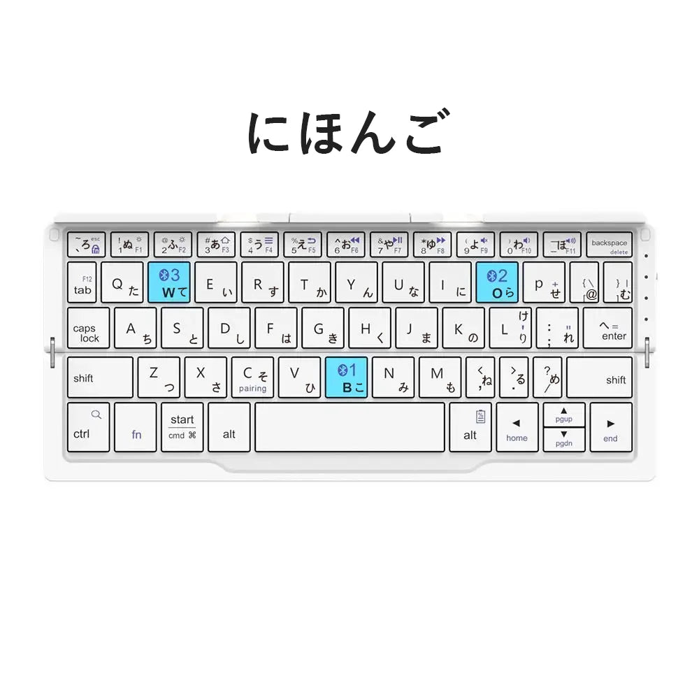 Mini Wireless Foldable Keyboard Supports 3 Devices With Stand Charging Wireless Bluetooth Keyboard Multilingual Ipad Keyboard