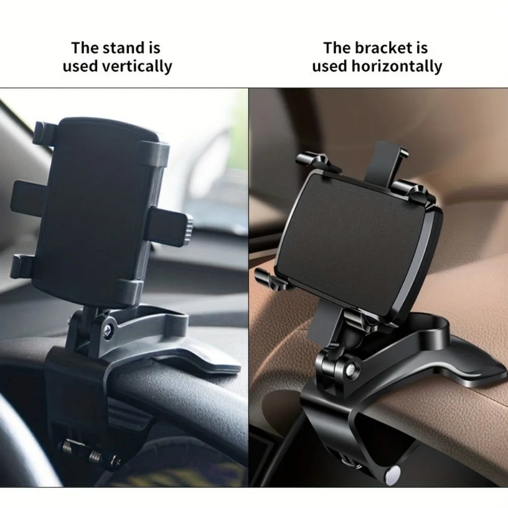 Universal Car Dashboard Phone Holder 360° Rotation Smartphone Car Stand For iPhone Samsung Portable GPS Navigation Holder