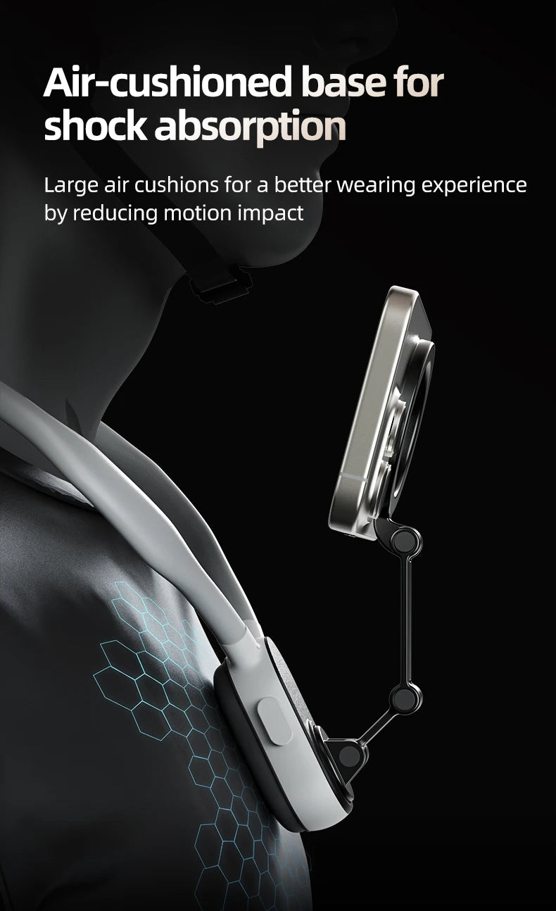TELESIN Magnetic Neck Mount for Phones Neck Cell Phone POV Mount Phone Neck Holder Chest Stand Strap for iPhone Android Phones