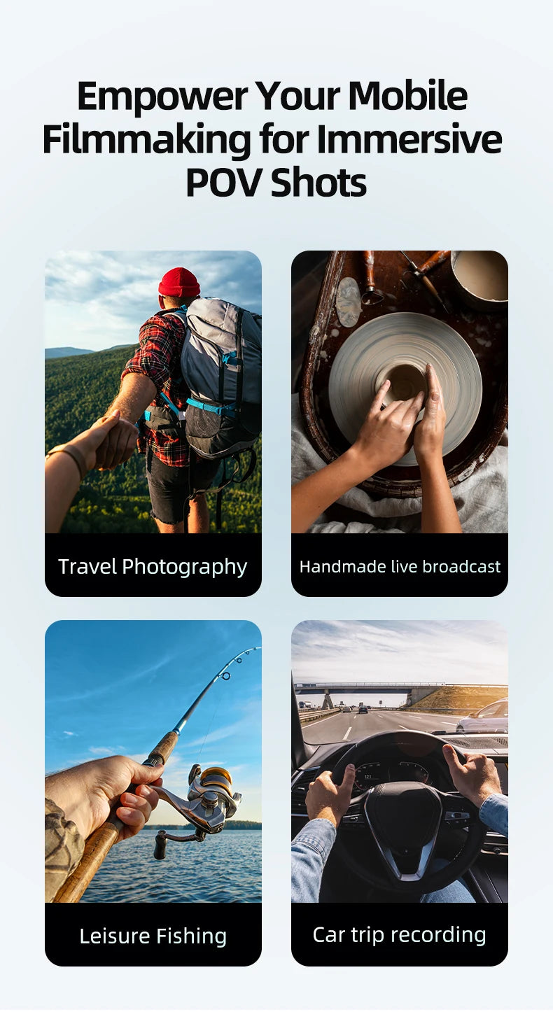 TELESIN Magnetic Neck Mount for Phones Neck Cell Phone POV Mount Phone Neck Holder Chest Stand Strap for iPhone Android Phones