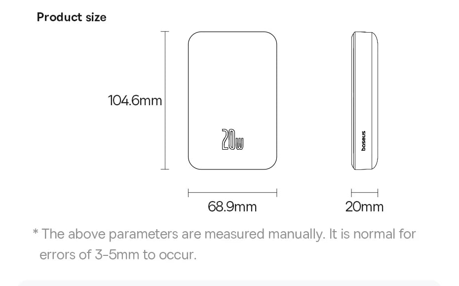 Baseus Magnetic Power Bank Wireless External Battery For Magsafe Powerbank Portable Charger For iphone 15 14 13 12 Mini Pro Max
