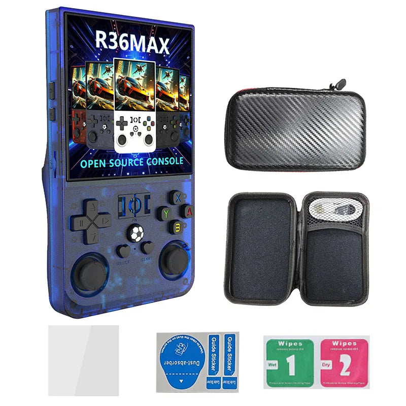 Retro Handheld Game Console Linux System 4.0 Inch IPS Screen Open Source R36MAX Portable Video Player
