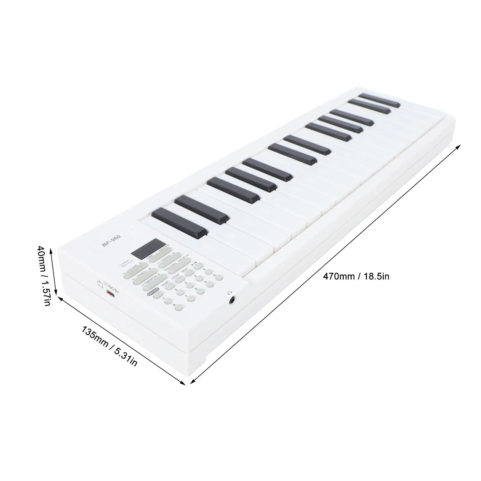 61 Key Foldable Piano Keyboard 61 Key Foldable Piano Portable Keyboard Folding Electronic Instrument  with Recording Playback