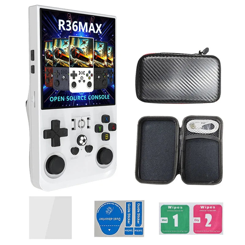 Retro Handheld Game Console Linux System 4.0 Inch IPS Screen Open Source R36MAX Portable Video Player