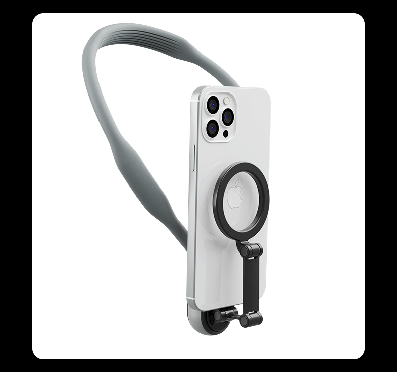 TELESIN Magnetic Neck Mount for Phones Neck Cell Phone POV Mount Phone Neck Holder Chest Stand Strap for iPhone Android Phones