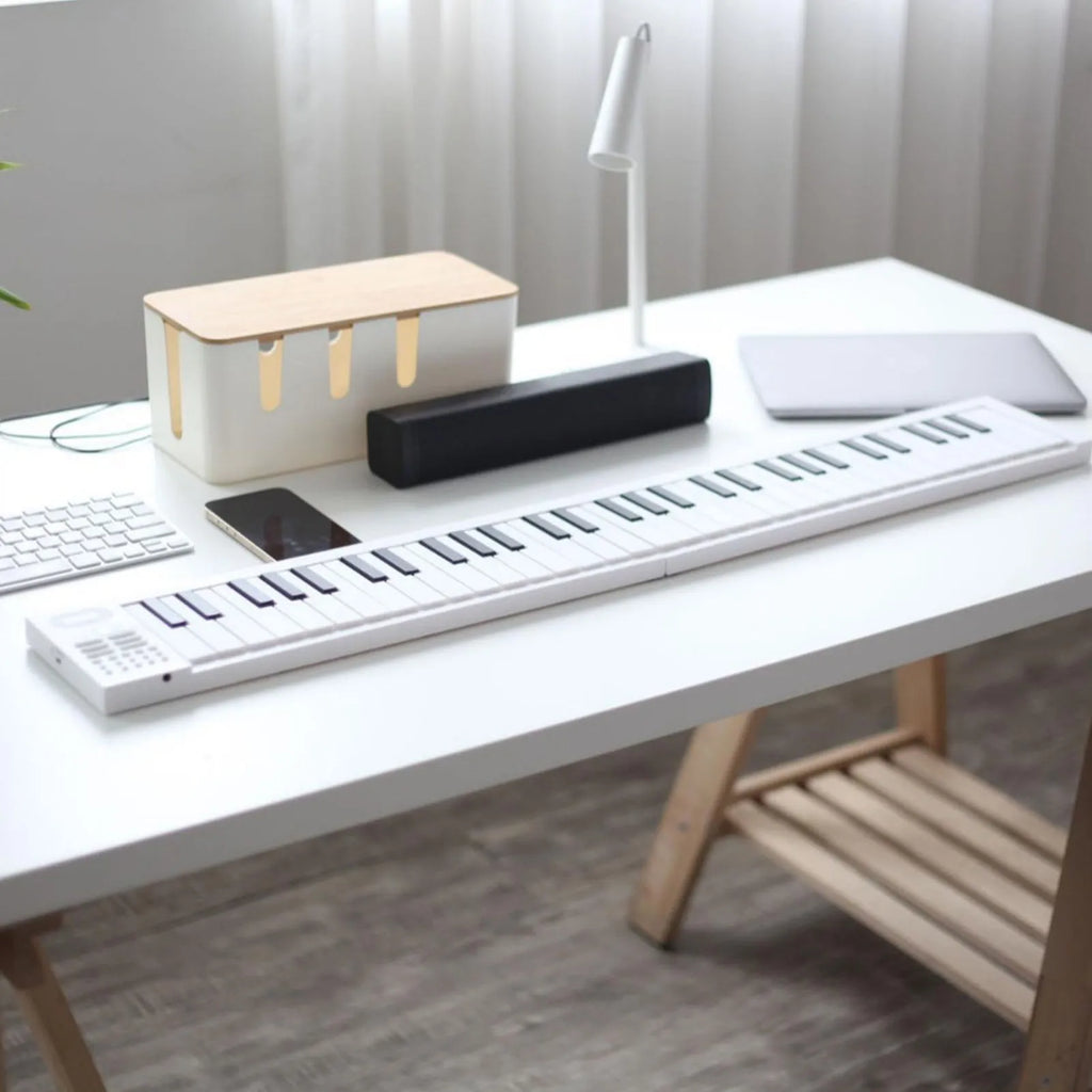 61 Key Foldable Piano Keyboard 61 Key Foldable Piano Portable Keyboard Folding Electronic Instrument  with Recording Playback