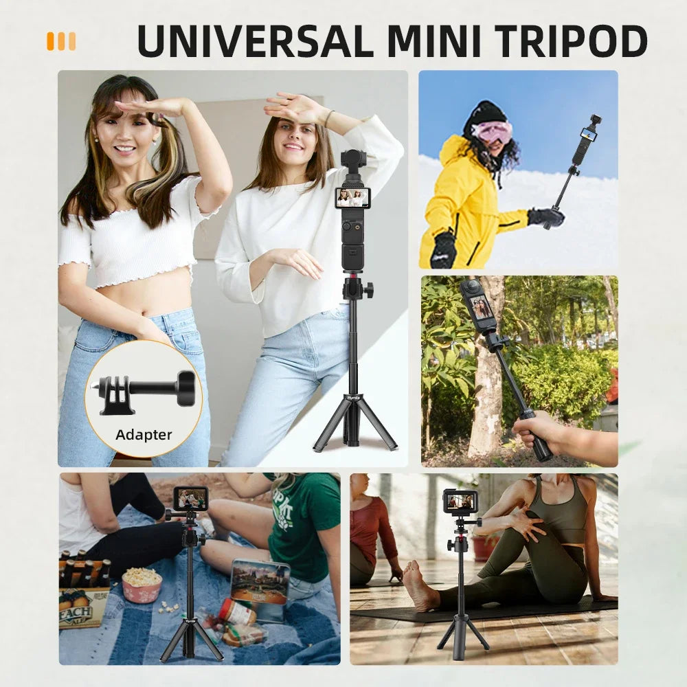 Selfie Stick Tripod For DJI Action 5 Pro 4/Osmo 360/Pocket 3/Insta360 Ace Pro 2,Camera Live Streaming Photography Accessories