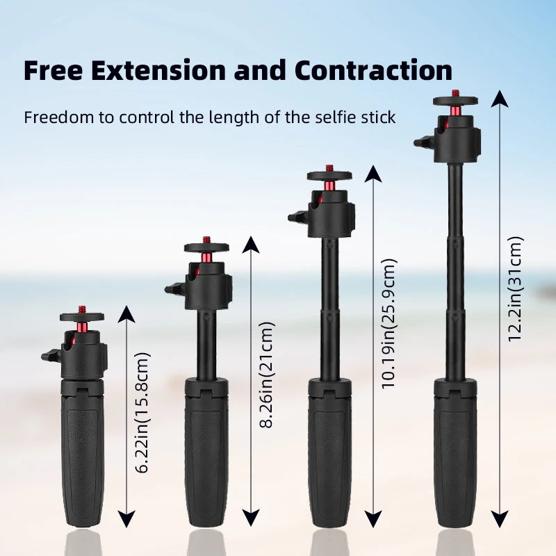 Selfie Stick Tripod For DJI Action 5 Pro 4/Osmo 360/Pocket 3/Insta360 Ace Pro 2,Camera Live Streaming Photography Accessories