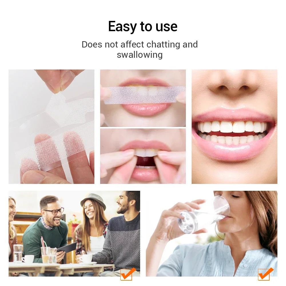 5D Teeth Whitening Strips Gel Remove Plaque Stains Cleaning Oral Hygiene Bleaching Dental Tools Fresh Breath Brighten Tooth Care